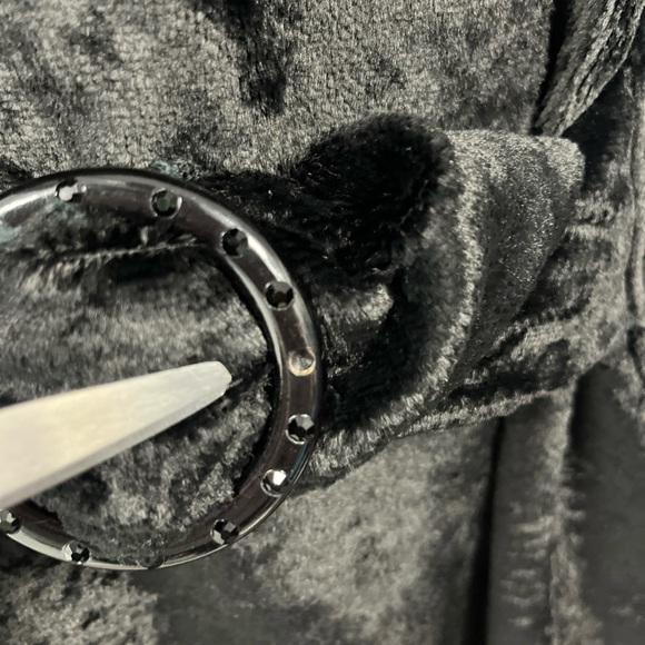 VTG 50s Wales of London Berry’s Black Chenille Mink Fur Coat Women’s L / XL - Picture 8 of 16